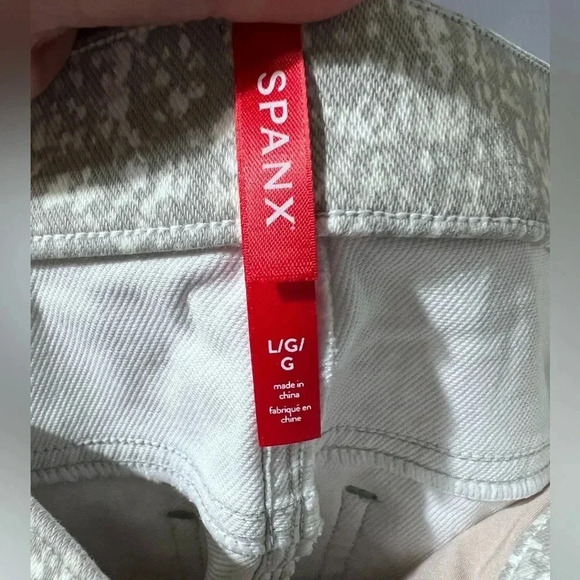 Spanx Ankle Jean-ish Leggings 4-Pocket Speckled Grey Sz LG NWT High Waisted - Picture 5 of 5
